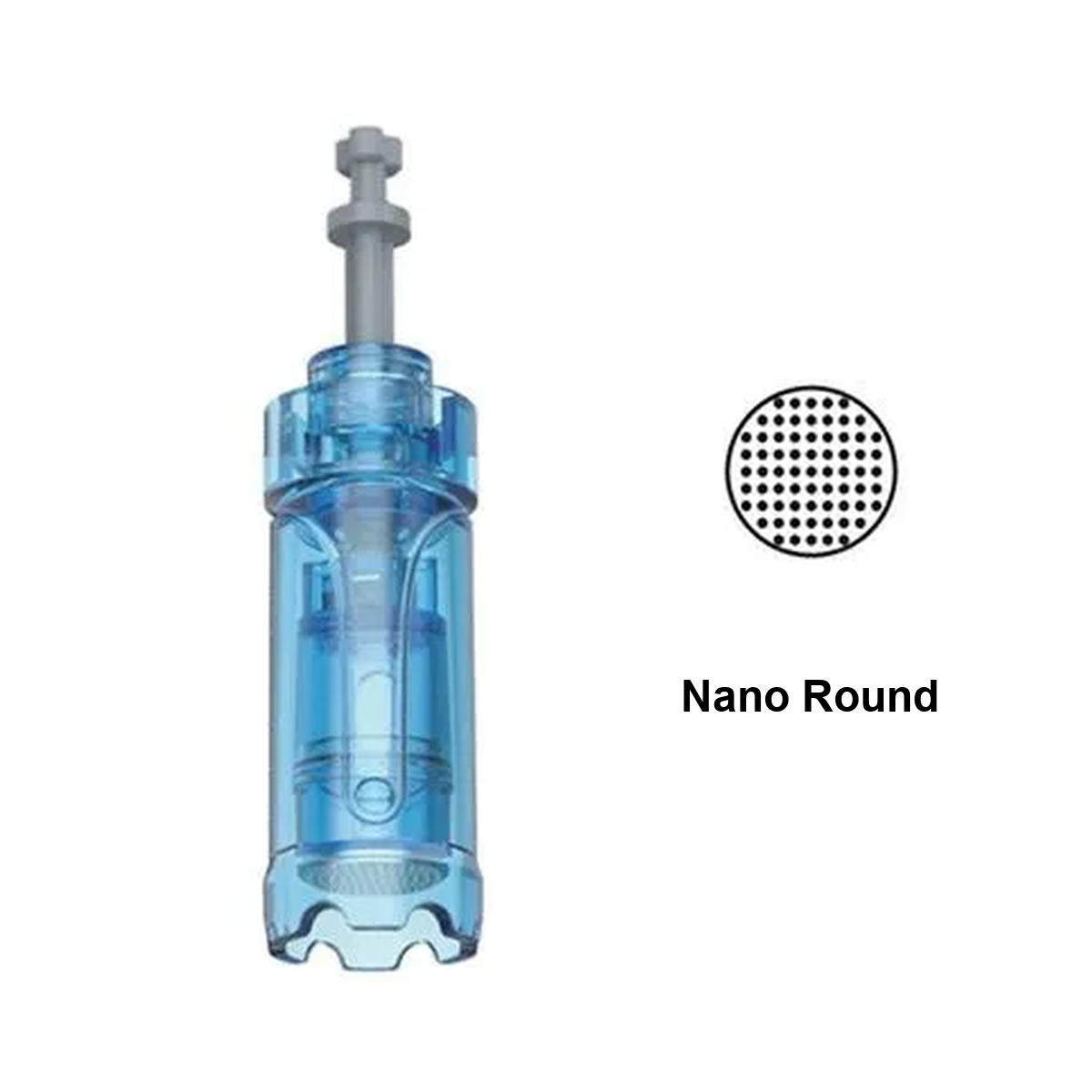 หัวเข็มสำรอง Nano แบบกลมสำหรับ Dr. Pen A11, M8s, A9 และ A8S พร้อมแผนภาพปลายแบบกลม